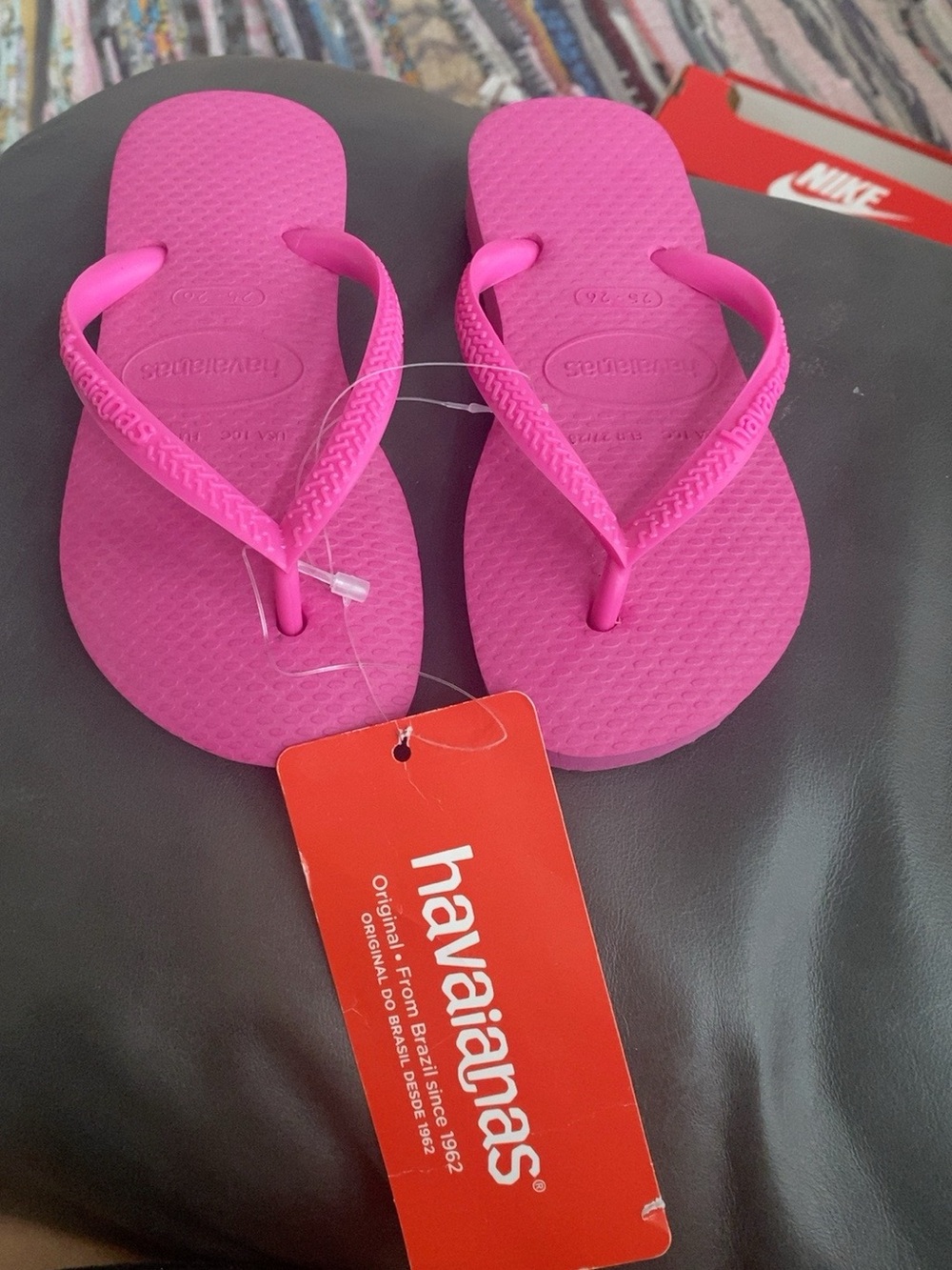 Havaianas Kids Pink Flip Flops – New with Tags – USA 10 / EU 27-28